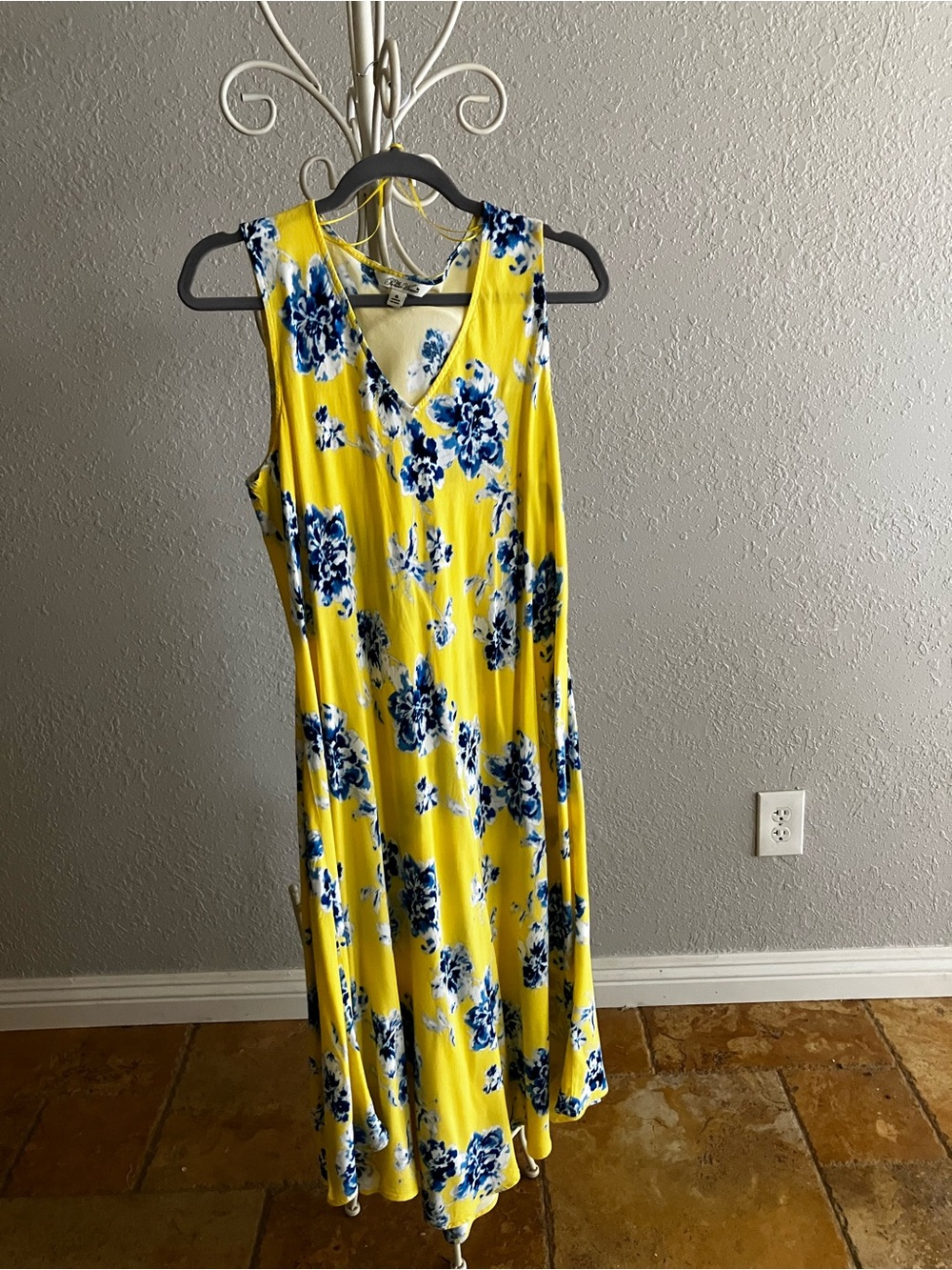 The Pioneer Woman Yellow Floral Garden Dress V-Neck XL